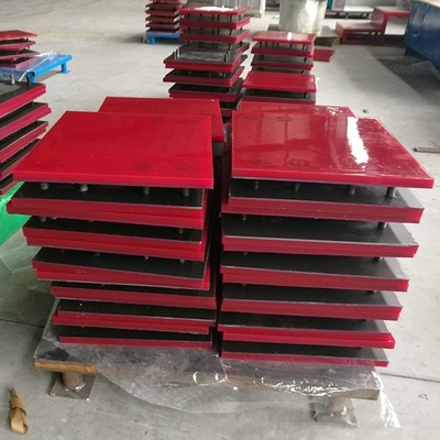 Máng cao su Polyurethane Tấm lót tấm lót với tấm lót bằng thép
