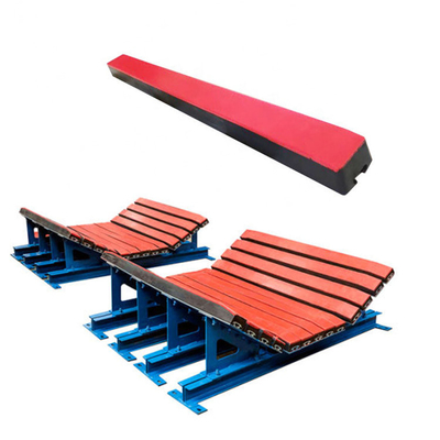 Giường tác động băng tải đai với thanh tác động UHMWPE ma sát thấp thay thế