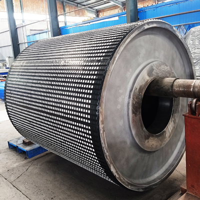 Băng tải trống Ròng rọc gốm Lagging 12mm dày 15mm Ròng rọc gốm cao su dài 10m Lagging