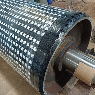 Băng tải dày 12 mm Trống kim cương Ròng rọc gốm Lagging Lining