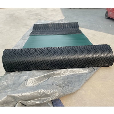 Băng tải trống tấm cao su rãnh kim cương cho độ trễ ròng rọc