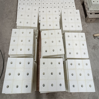 Gạch men Alumina chịu mài mòn cao 300x300 Băng tải Máng lót