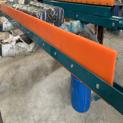 Máy làm sạch băng tải Polyurethane I Loại Máy cạp cày chéo cho đai quay trở lại